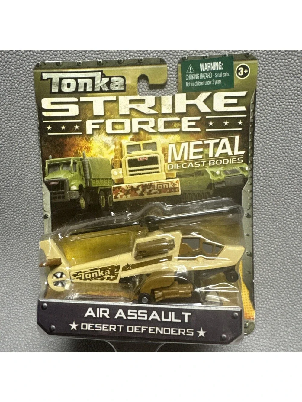 Tonka Strike Force Metal Desert Defenders Air Assault & Fortified Transport 1/64